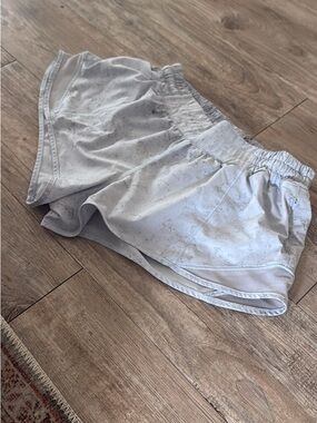 lululemon athletica Light Gray Athletic Running Shorts